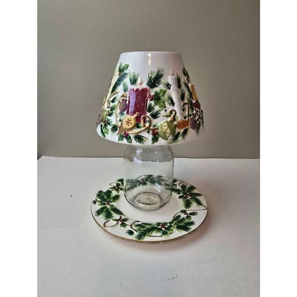 Yankee Candle Co Shade and Plate Set - Picture 1 of 10